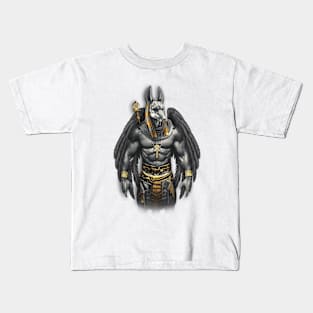 Anubis Egyptian God of Death Kids T-Shirt